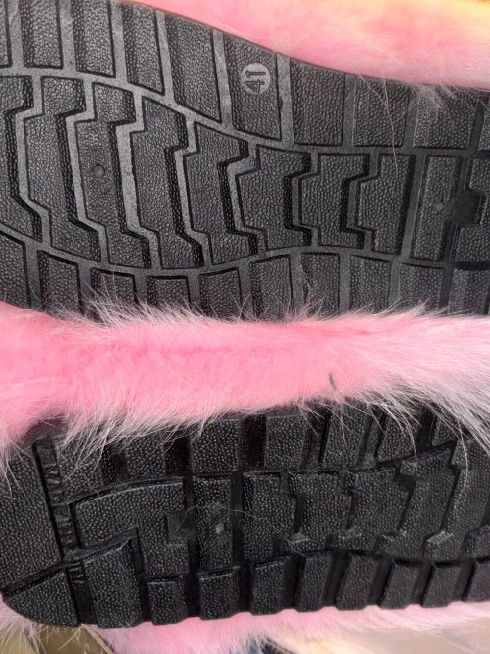 AUTHENTIC Arctic Fox Fur 50cm Tall Boots Size 7.5 NWT Fall Drop in Baby Pink - Picture 12 of 13